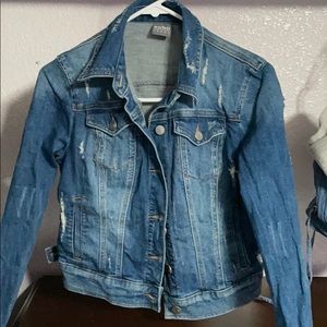 Ripped jean jacket